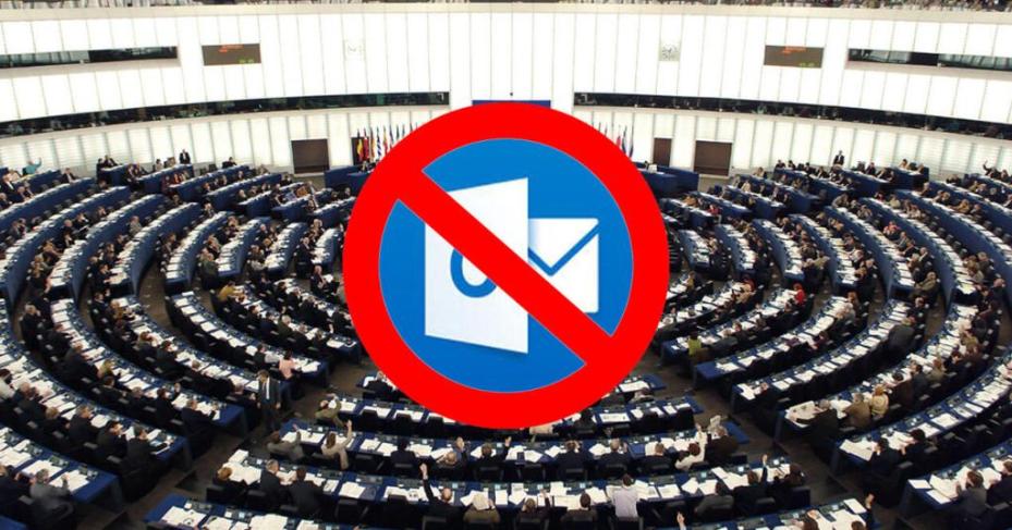 Prohíben la aplicación Outlook en el Parlamento Europeo