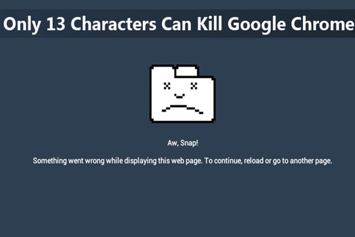 Trece caracteres provocan error crítico de Chrome en Mac
