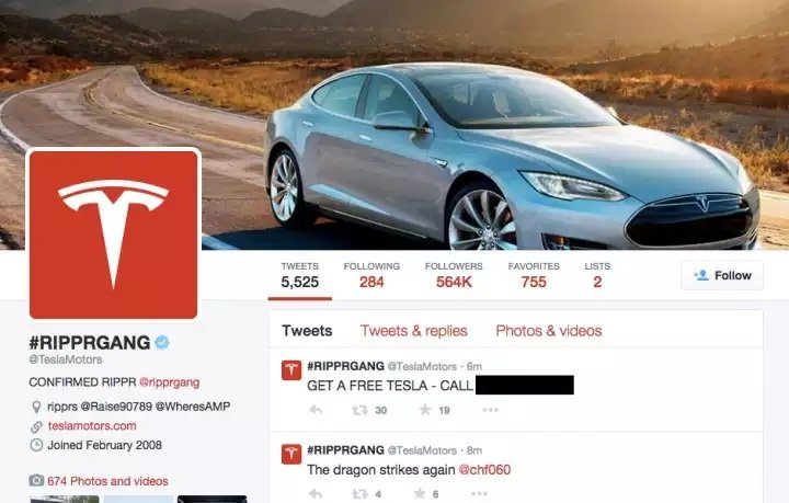 Hackean el Twitter de Tesla y regalan coches