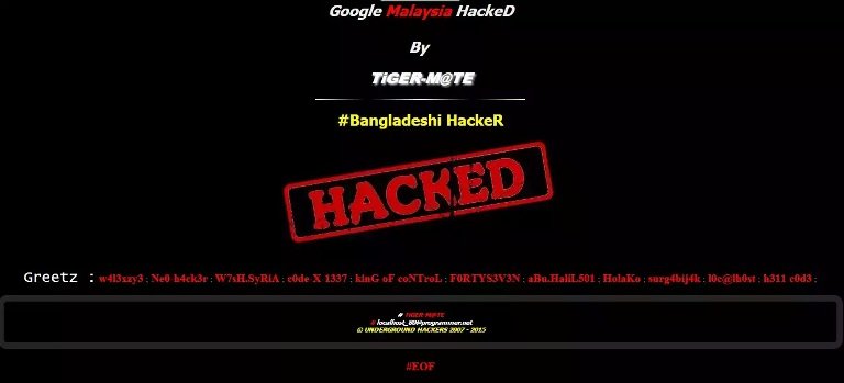 Un 'hacker' bloquea Google Malasia