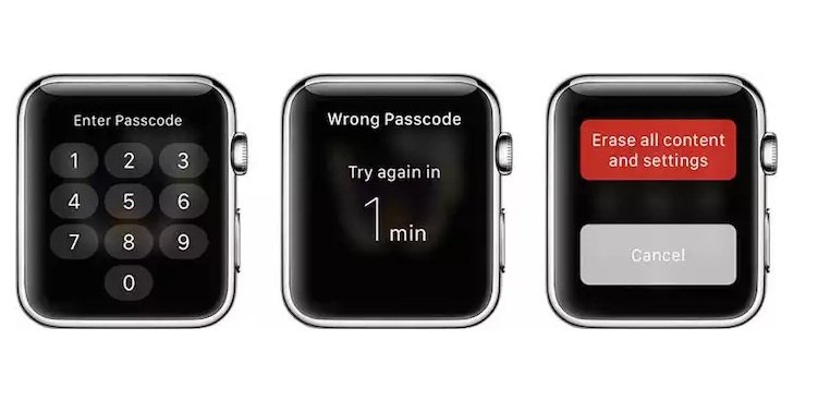 Según el sitio iDownloadBlog, cualquier persona puede restaurar el Apple Watch sin usar un código de bloqueo y emparejarlo con otro iPhone y otro Apple ID.