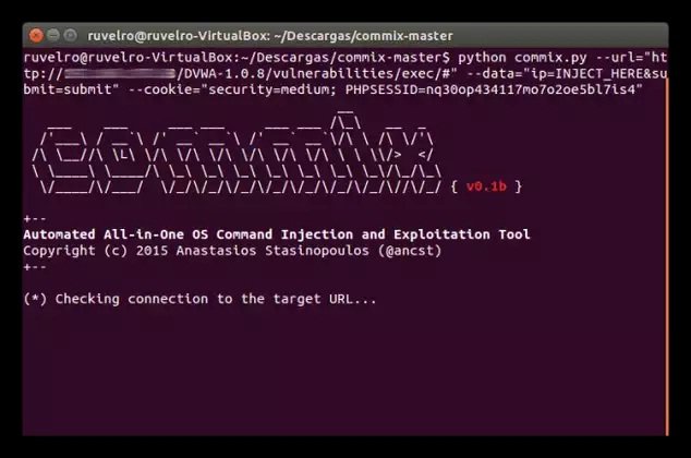 Commix, una completa herramienta para auditar y explotar páginas web