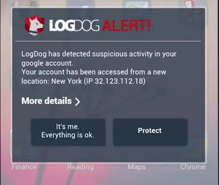 LogDog, una aplicación android que nos avisa si están intentando hackear nuestras cuentas
