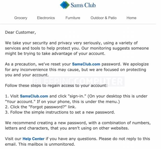 Cuentas de Sam's Club hackeadas. Los clientes deben comunicarse con los  bancos para denunciar el robo de sus tarjetas de crédito o debito